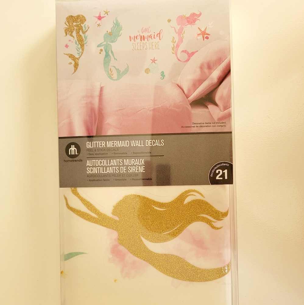 Mermaid Glitter Wall Decals